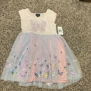 Pink and Lavender Butterfly Dress